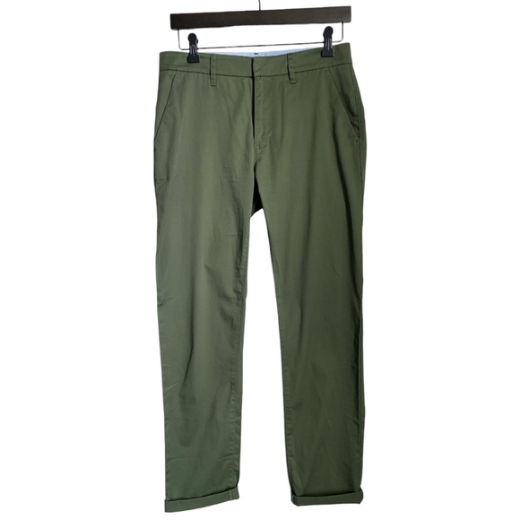 JCrew Women's Green Pants Size 26T Slim Boyfriend Chino Green Khaki J.Crew - Picture 1 of 7